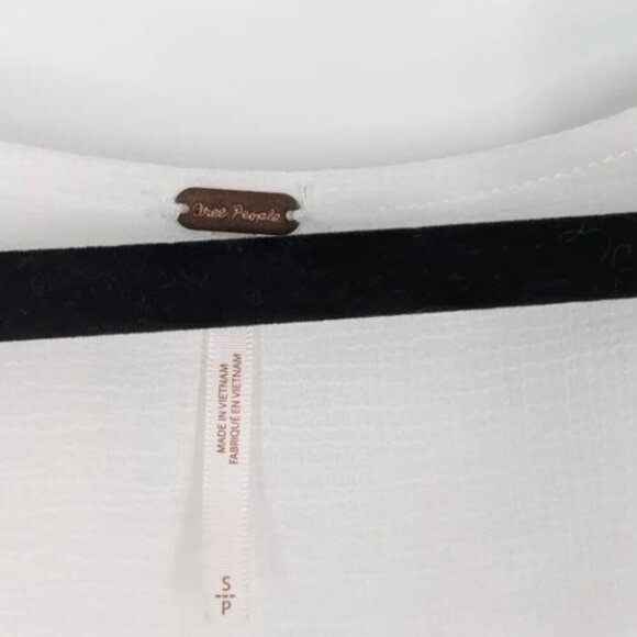 Free People Cropped Top White Off Lolita Size Small - Picture 3 of 4